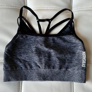 Gymshark Adapt Marl Seamless sports bra in S gray/black